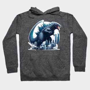 Godzilla and the City Hoodie